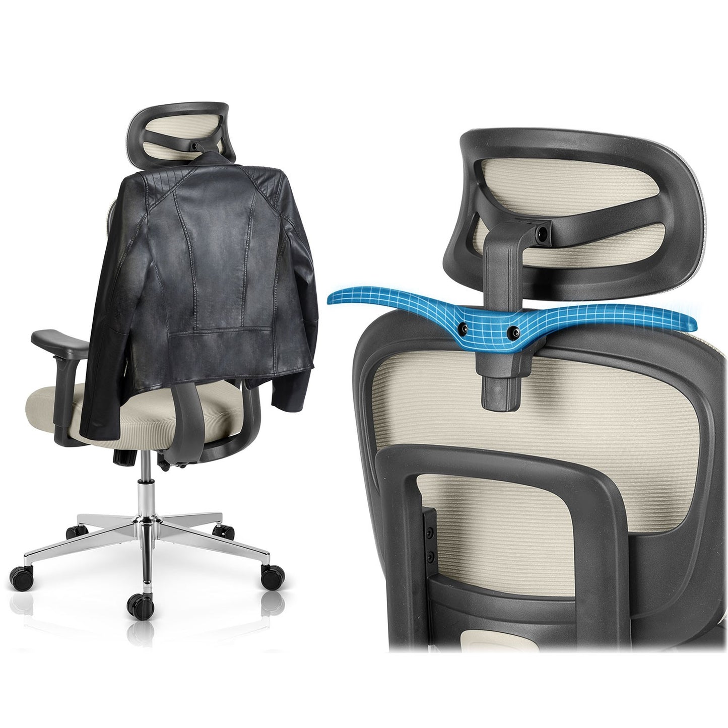 Sofotel Talin Micro Mesh Office Chair - Gray