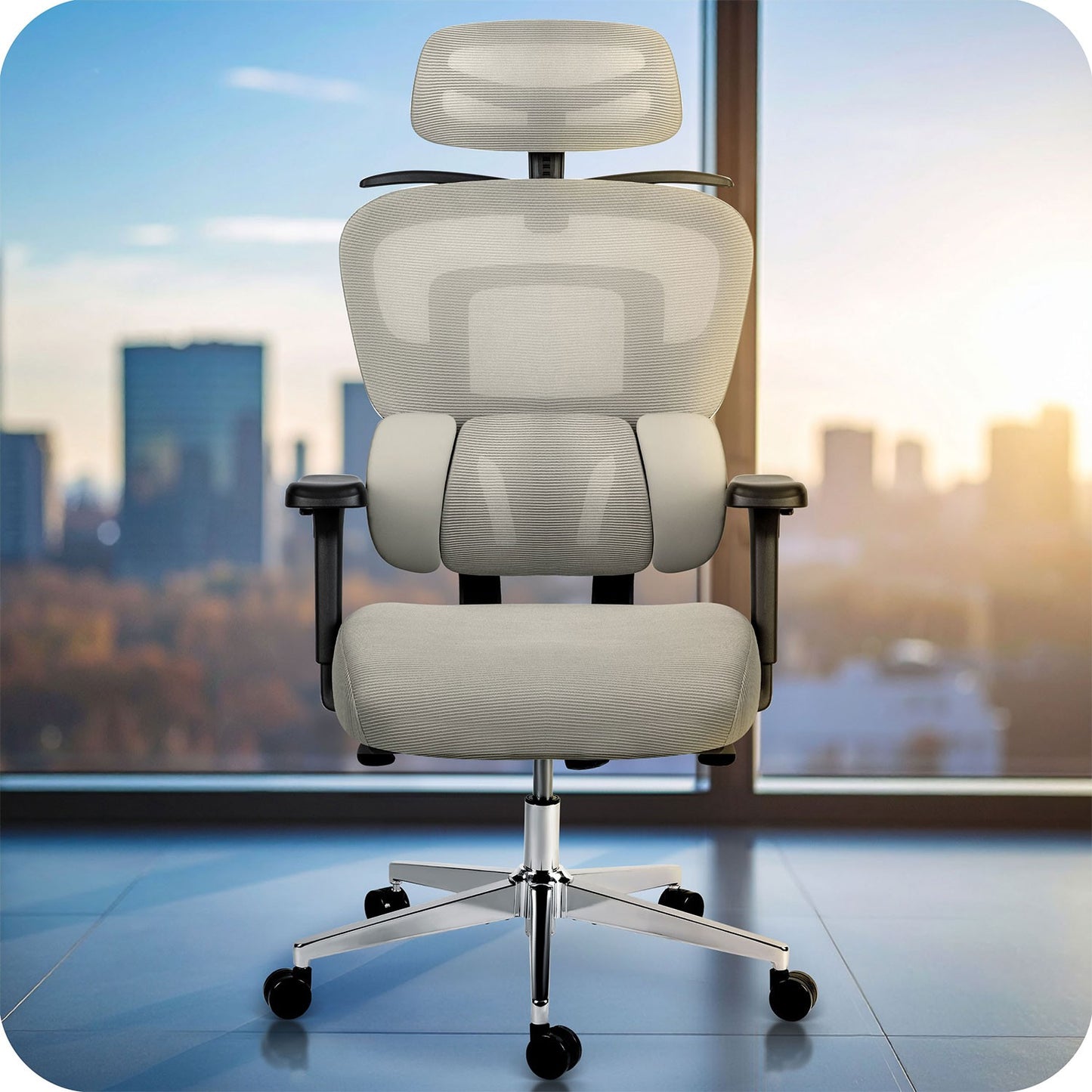 Sofotel Talin Micro Mesh Office Chair - Gray