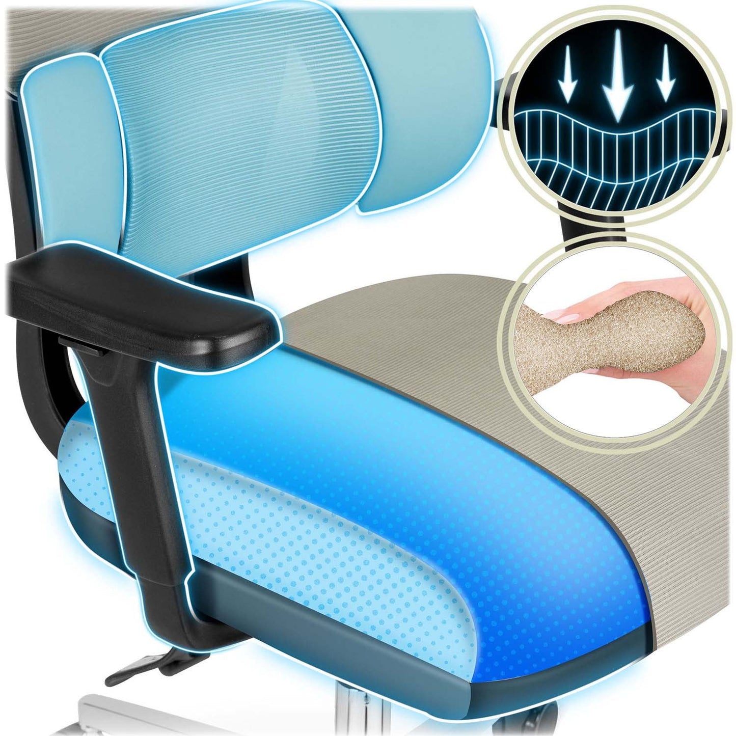 Sofotel Talin Micro Mesh Office Chair - Gray