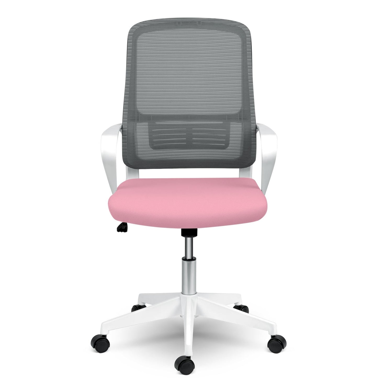 Sofotel Wizo micro-mesh office chair, white and pink