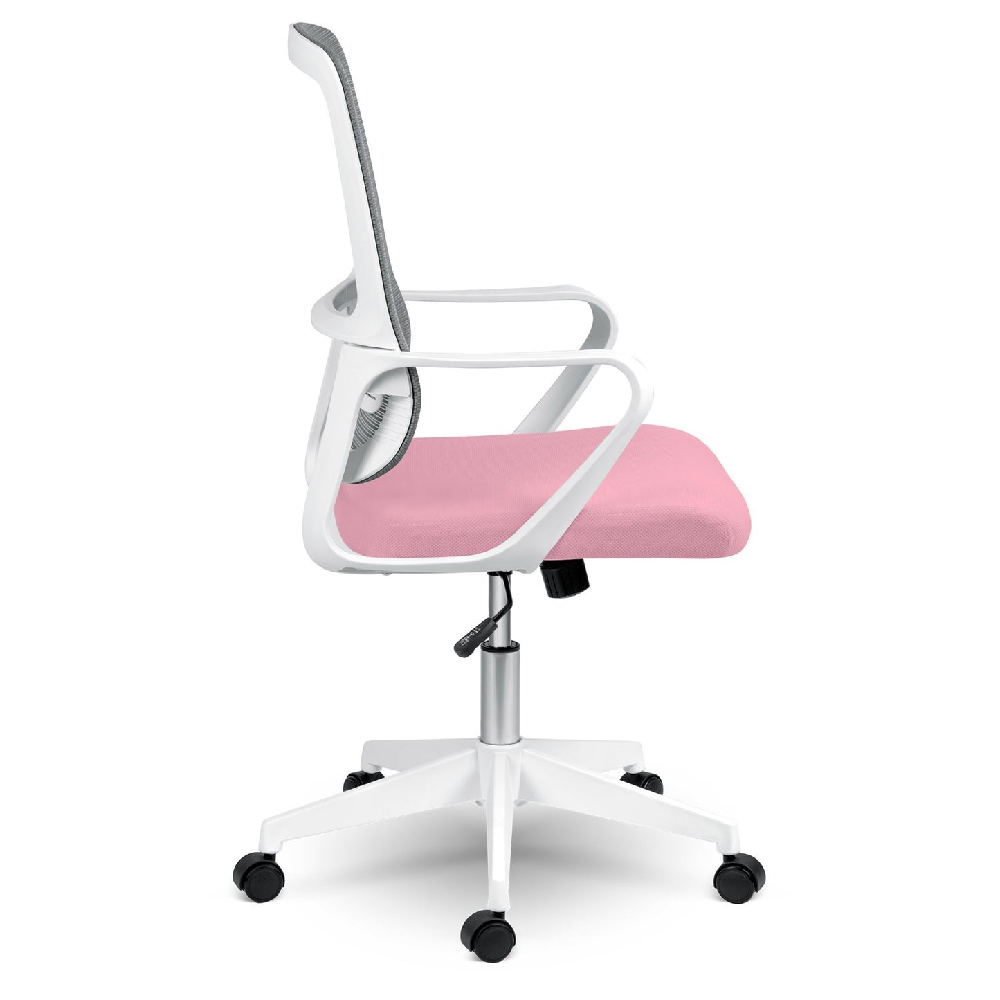 Sofotel Wizo micro-mesh office chair, white and pink