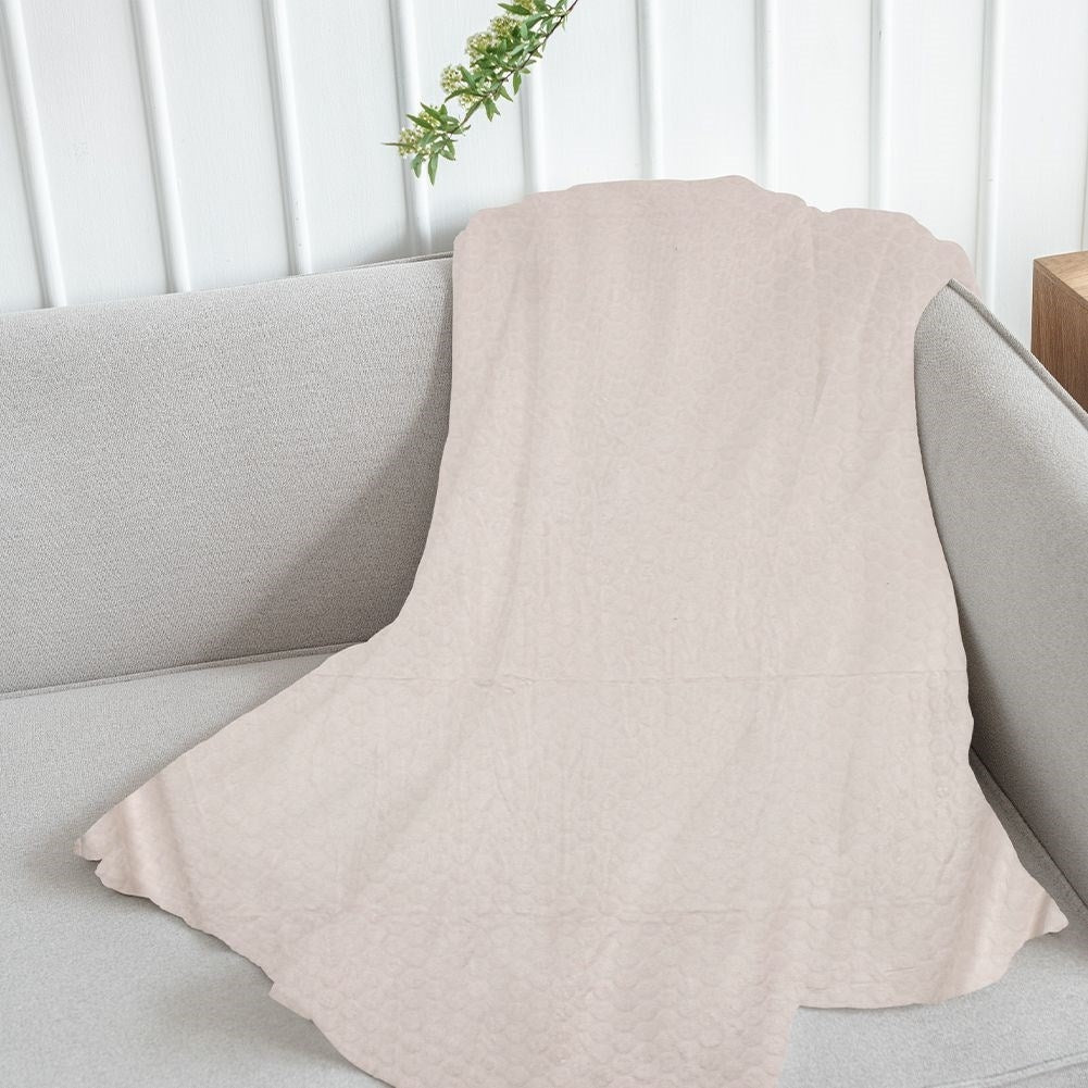 Soft and cozy microfiber blanket for chilly evenings