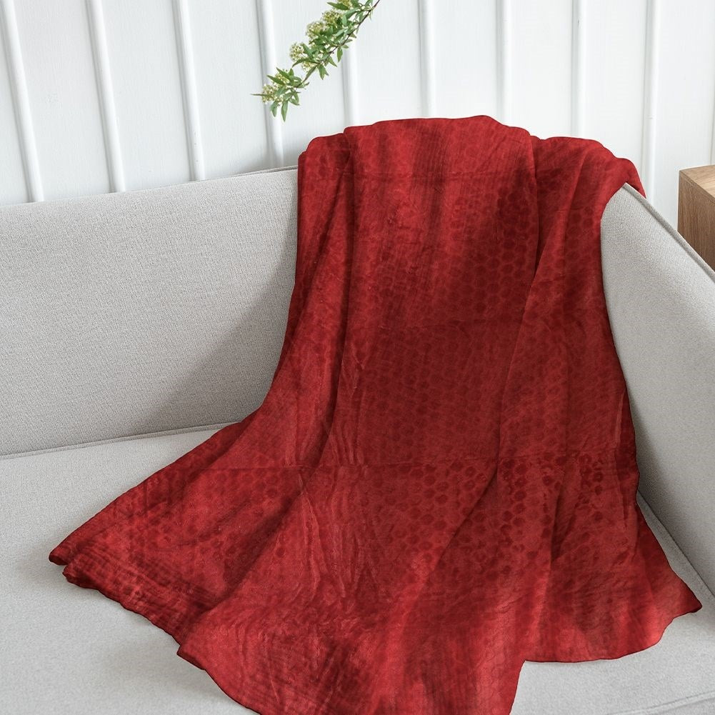 Soft and cozy microfiber blanket for cool evenings
