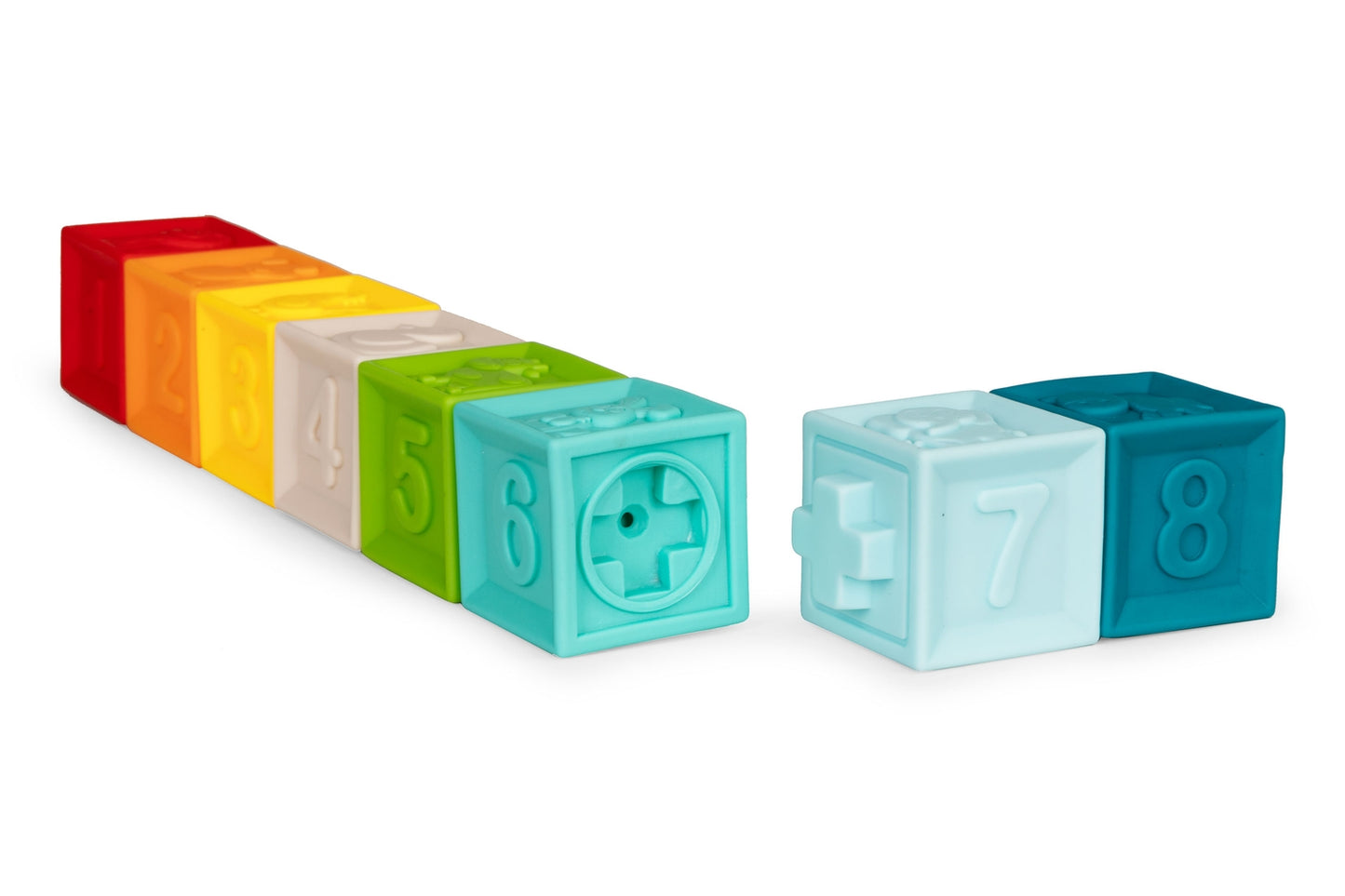 Soft rubber sensory blocks for children +6M