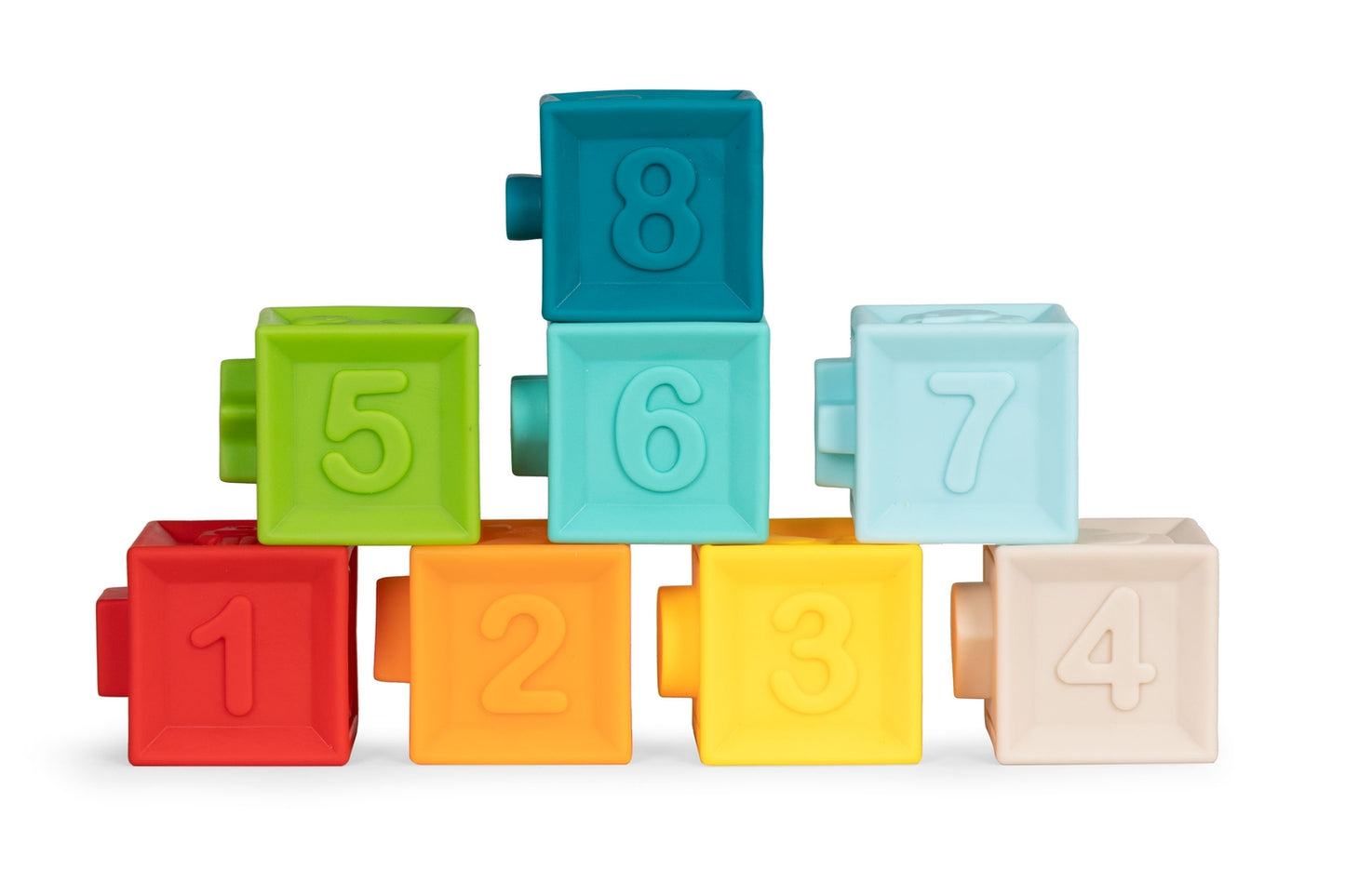 Soft rubber sensory blocks for children +6M
