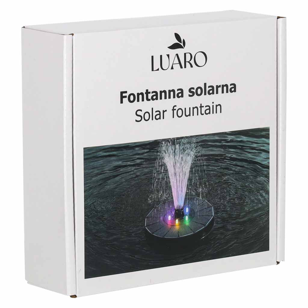 Solar Floating Fountain Pump, RGB LED, 8 Nozzles