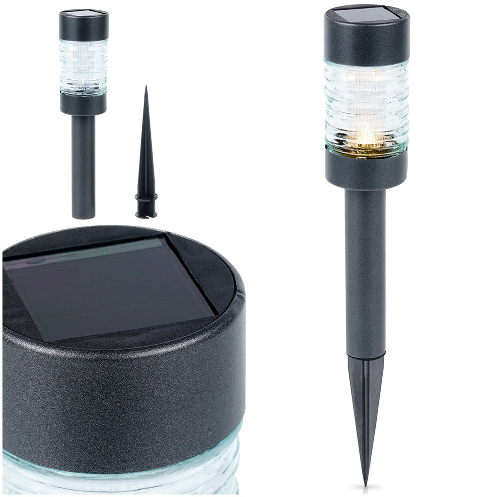 Solar LED garden lamp, embedded, 27 cm