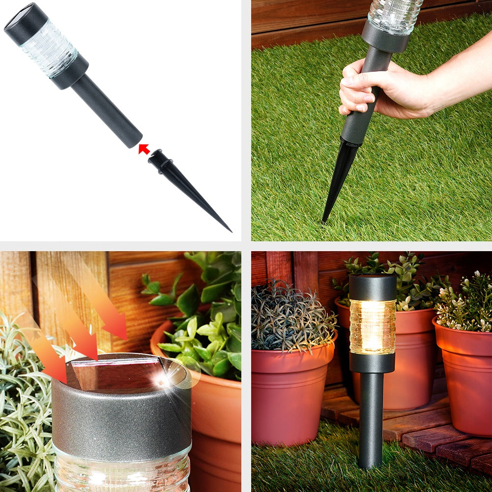 Solar LED garden lamp, embedded, 27 cm