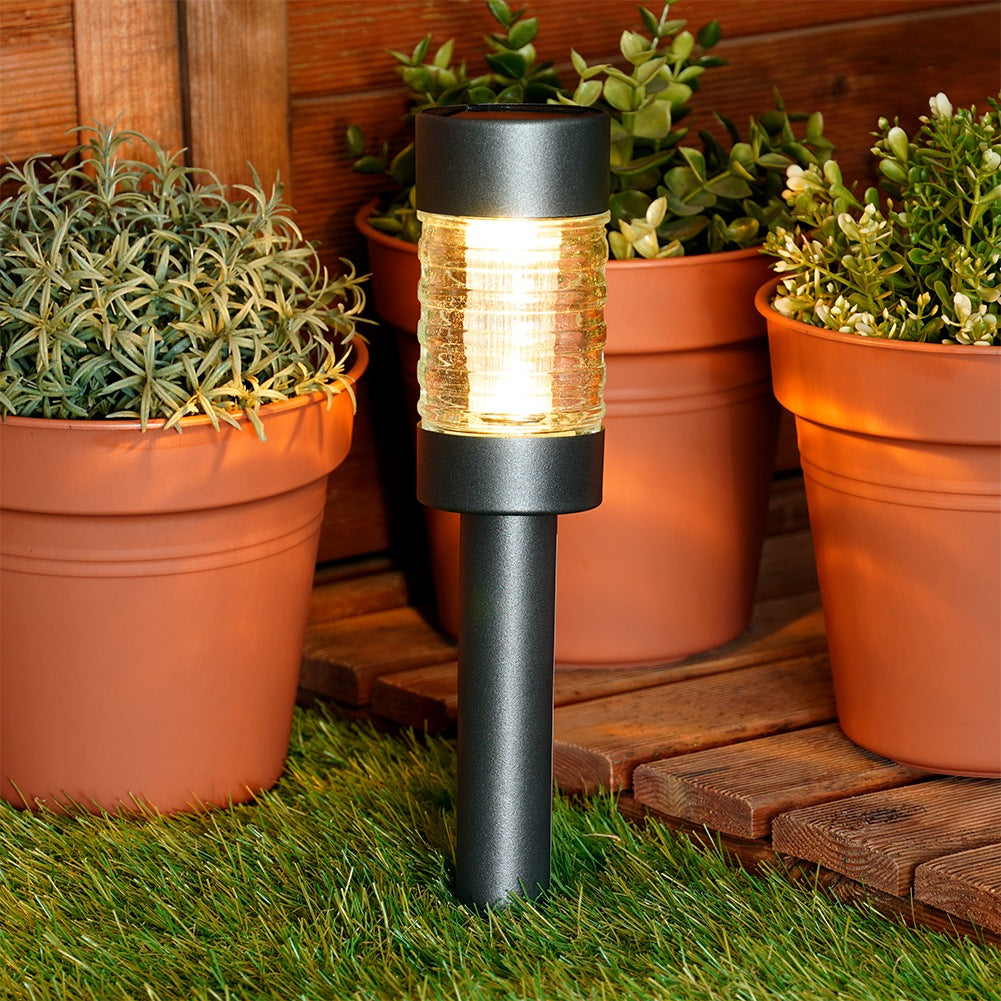 Solar LED garden lamp, embedded, 27 cm