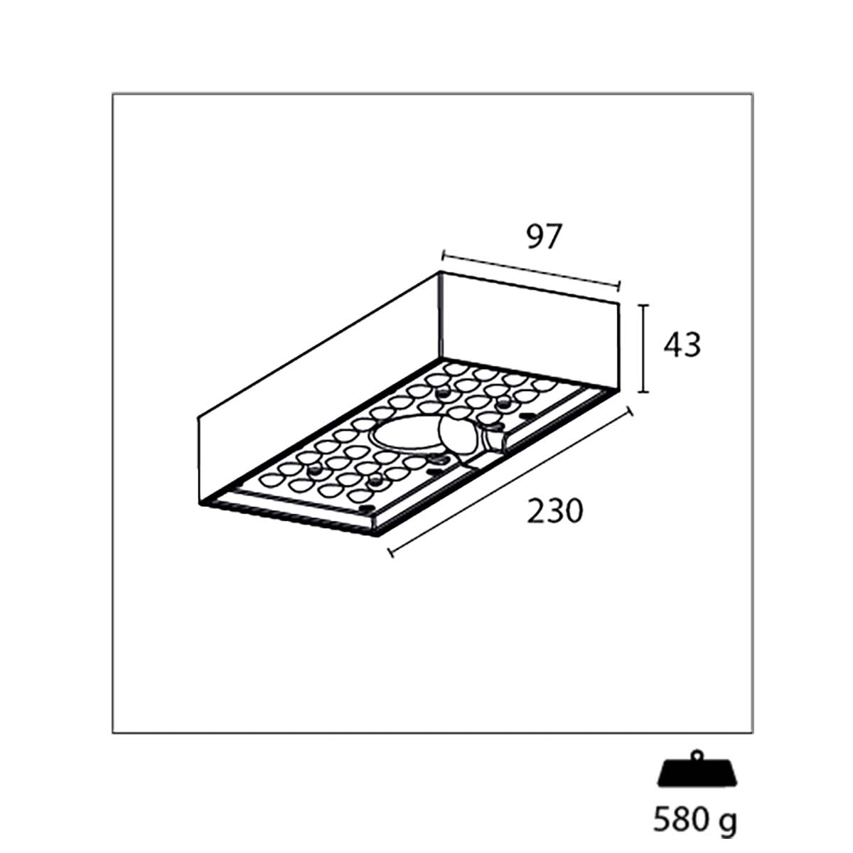 Solar Wall Lamp Domino 6 W 800 lm 3000 K