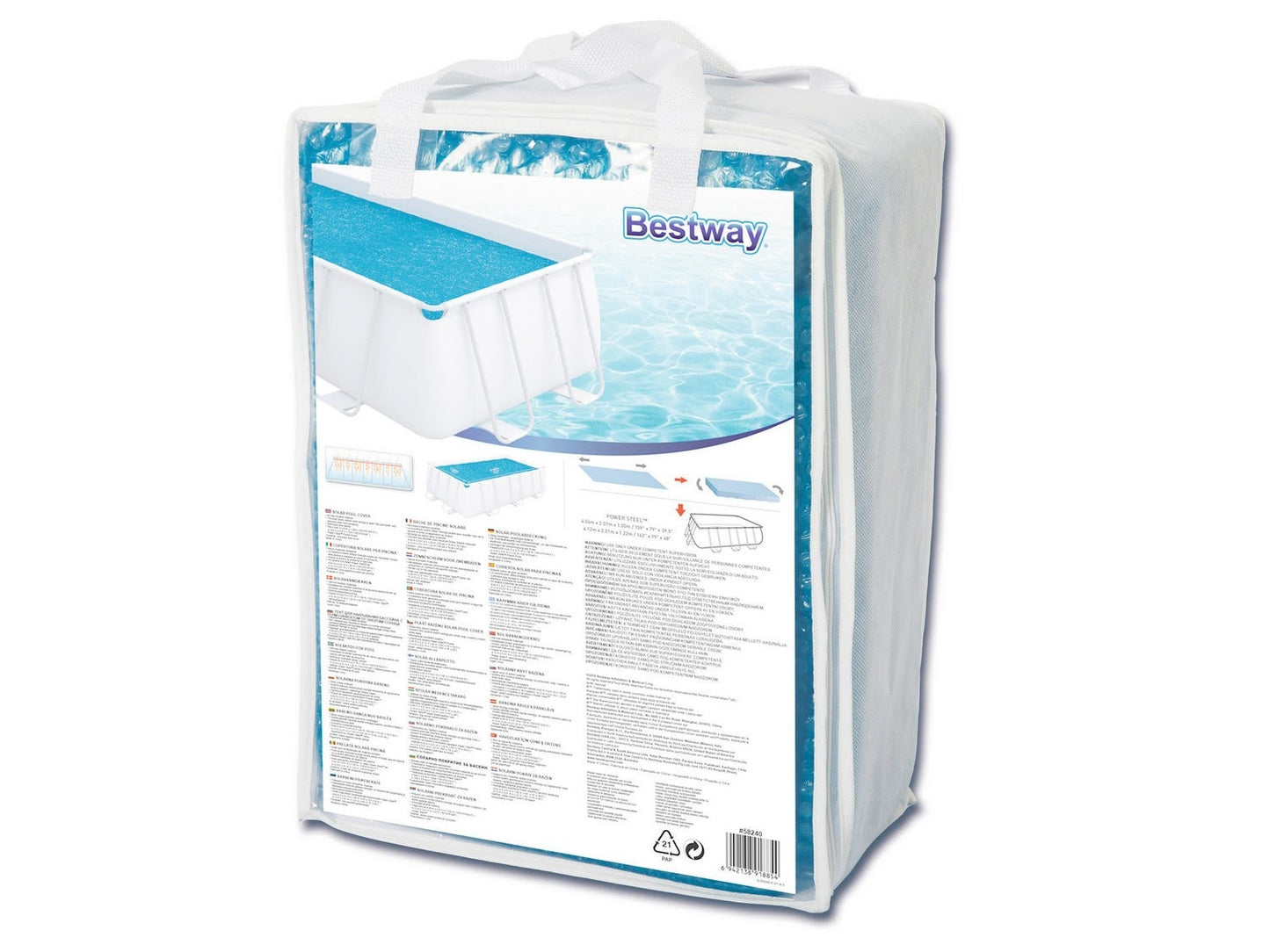 Solar cover for swimming pools 404 x 201 cm Bestway 58240
