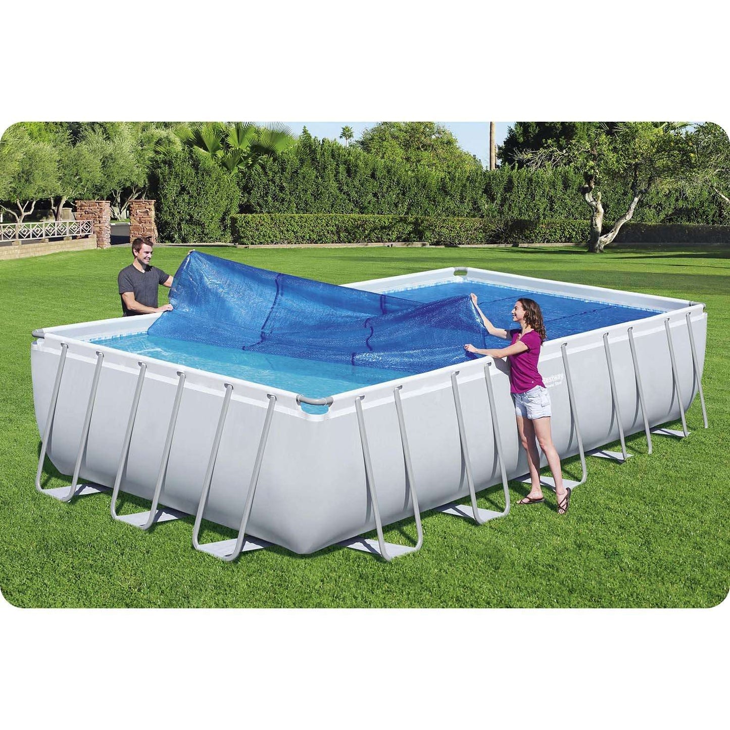 Solar cover for swimming pools 732 x 366 cm Bestway 58228