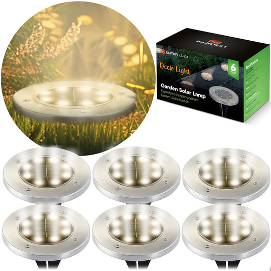 Solar ground lamp 6 pcs Ilumen LS-104