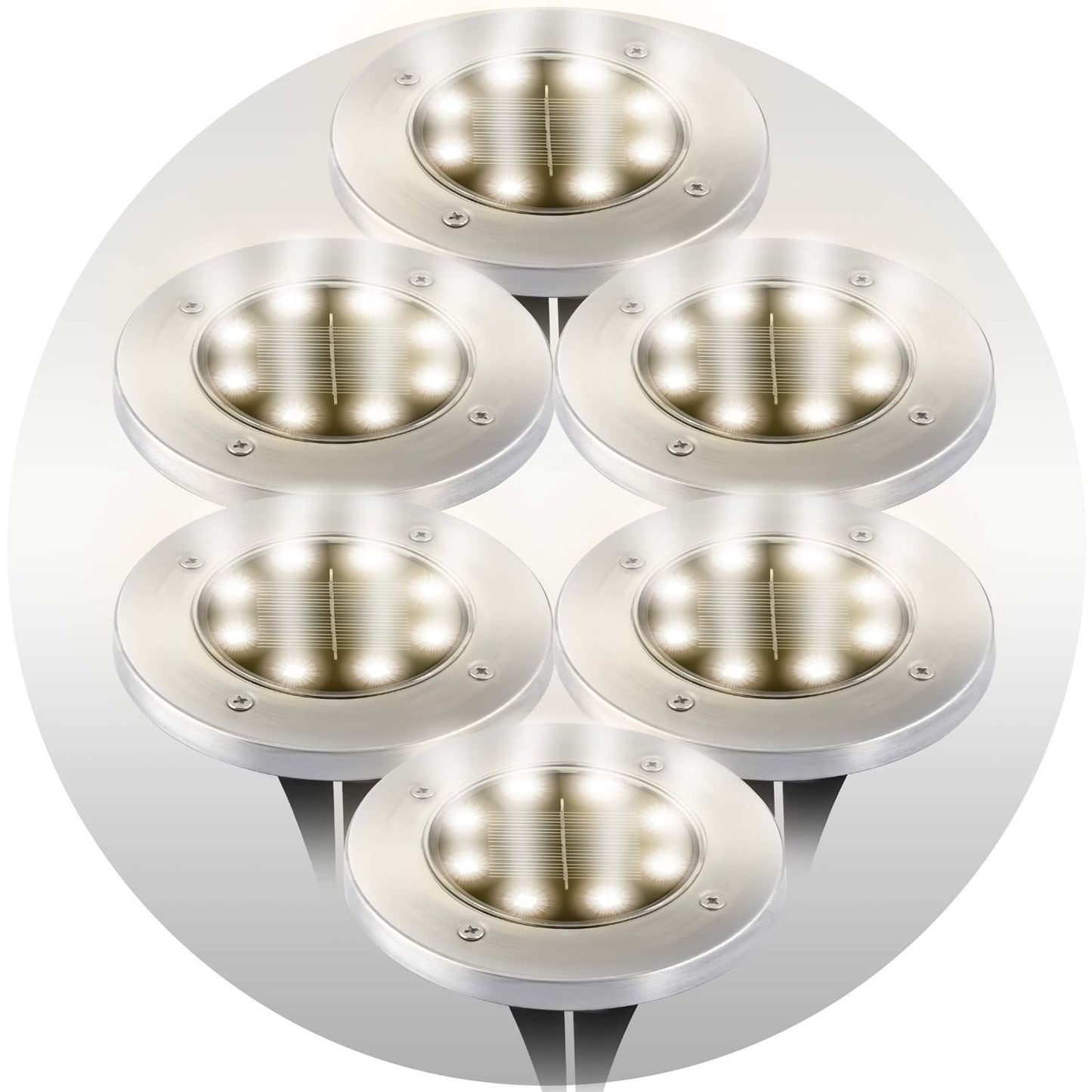 Solar ground lamp 6 pcs Ilumen LS-104