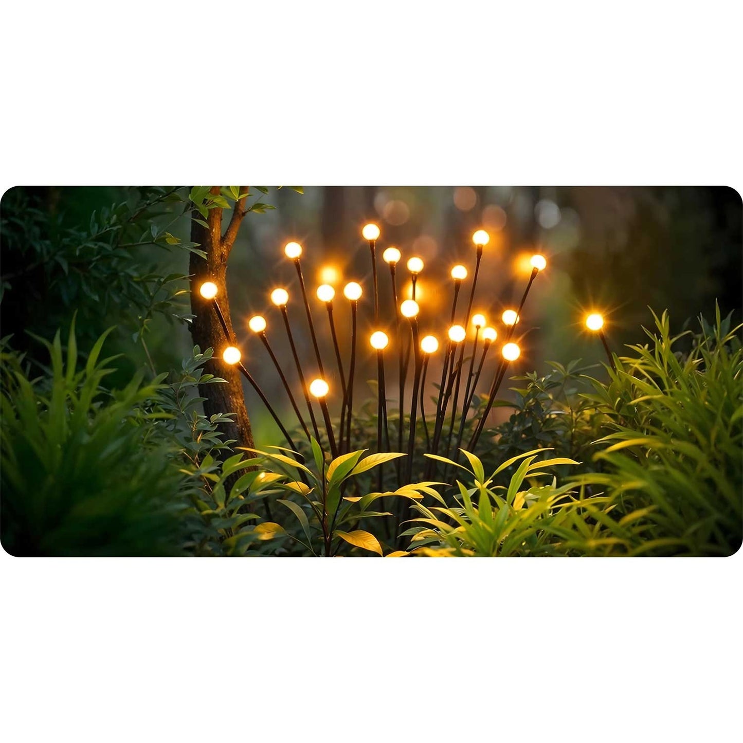 Solar lamp, fireflies, 2 pcs. Ilumen LS-101