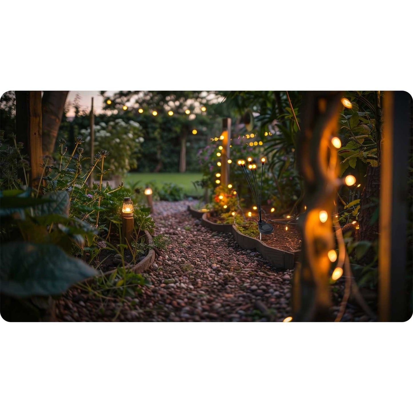 Solar lamp, fireflies, 2 pcs. Ilumen LS-101