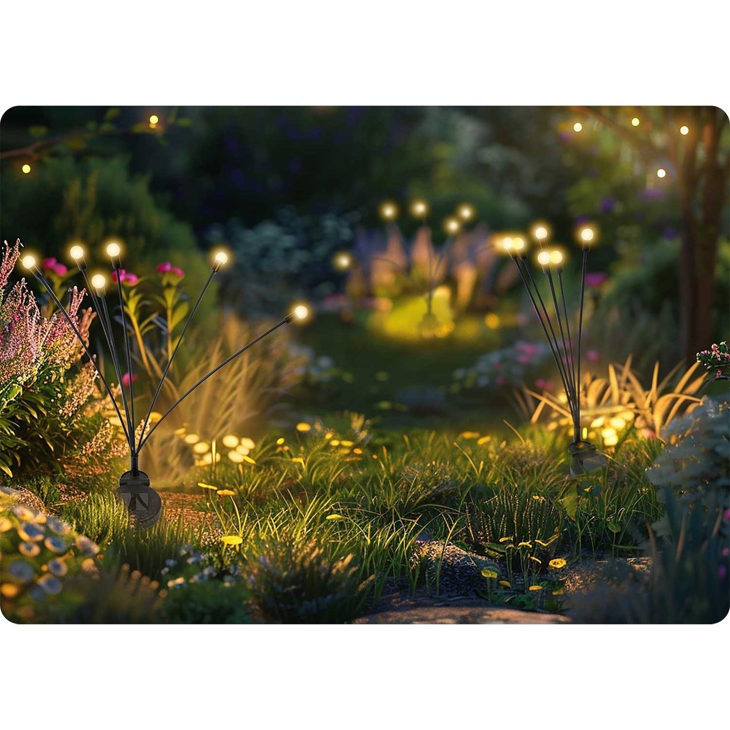 Solar lamp, fireflies, 2 pcs. Ilumen LS-101