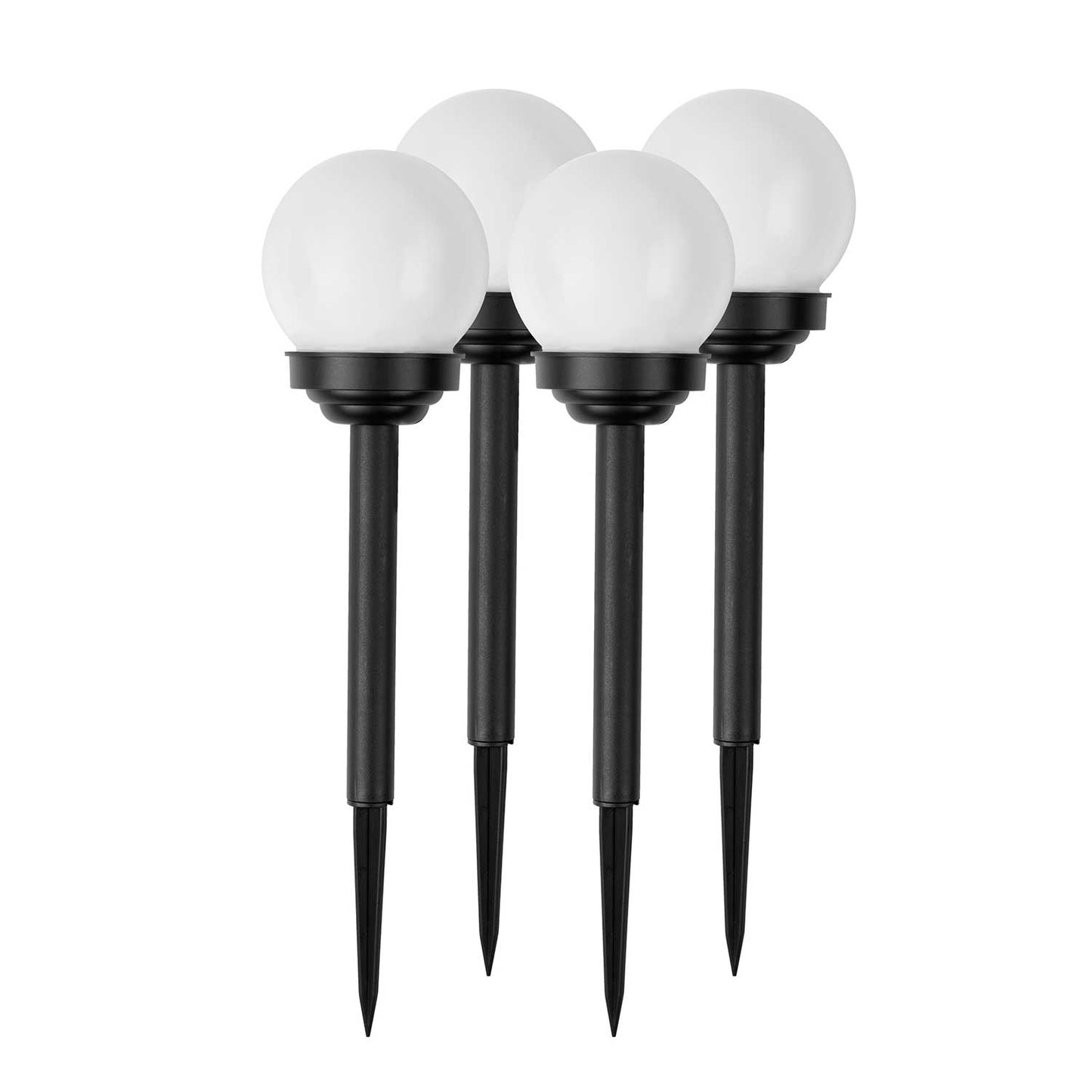 Solar lamp, white ball, 4 pcs. Ilumen LS-102