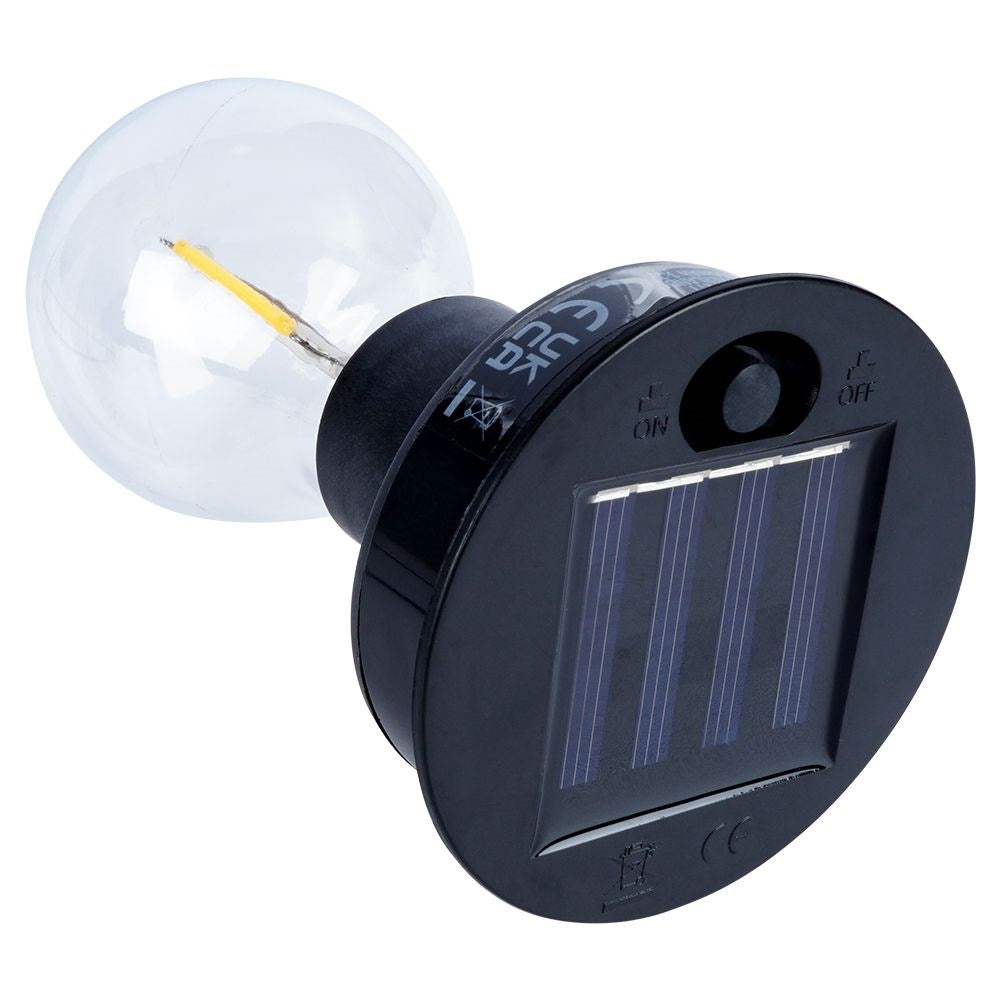 Solar lanterns in black metal - LED for garden & home