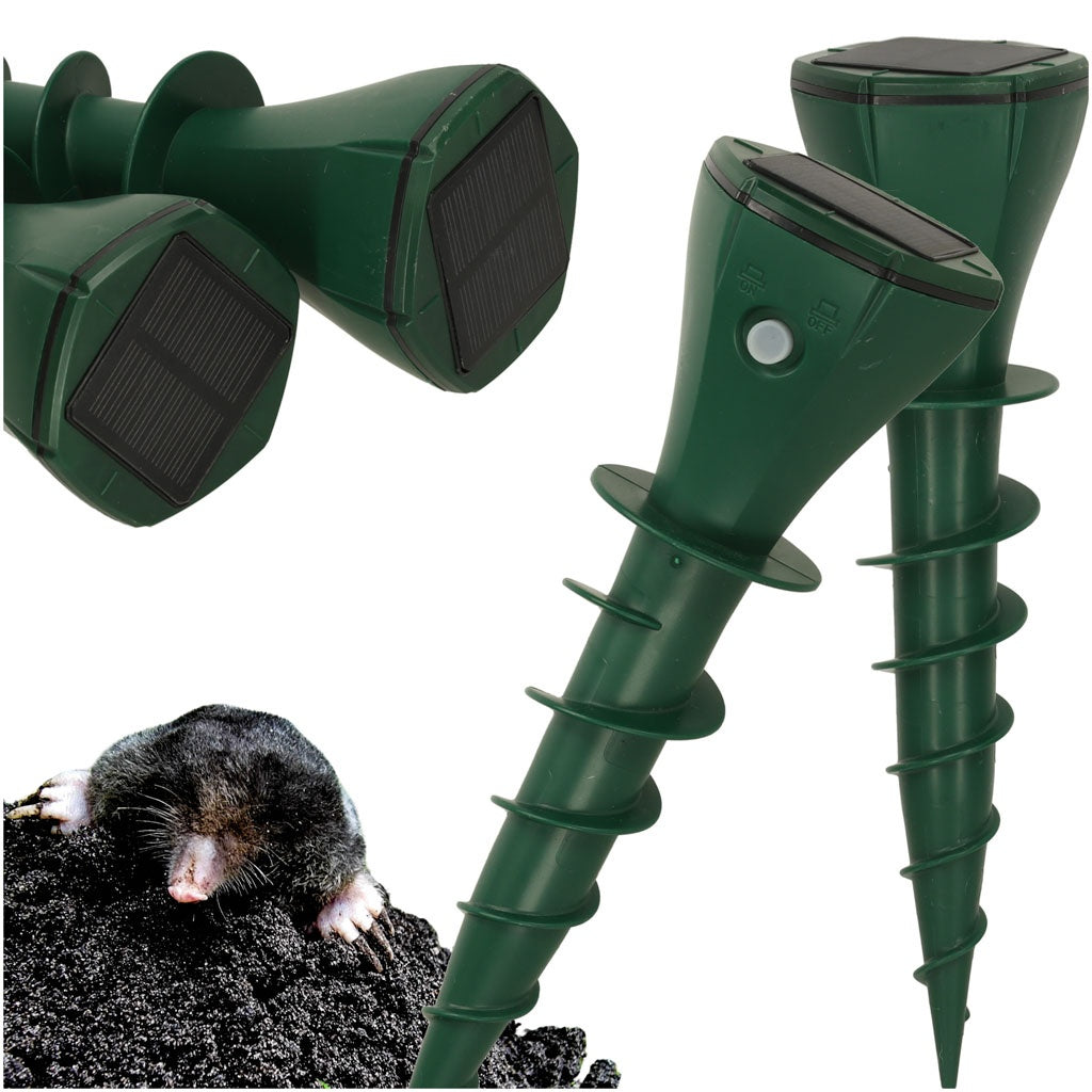 Solar mole repellent for voles 2 pcs.