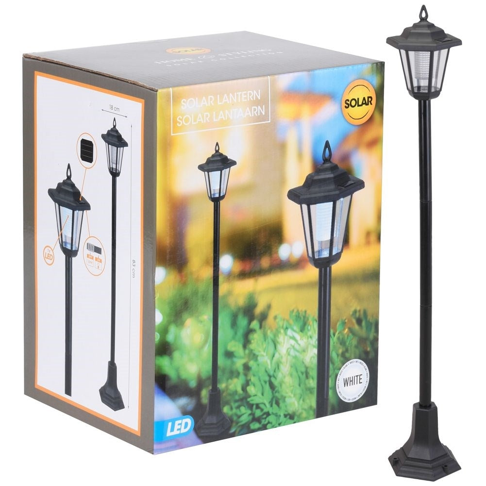 Solar-powered lamp for garden, balcony and terrace