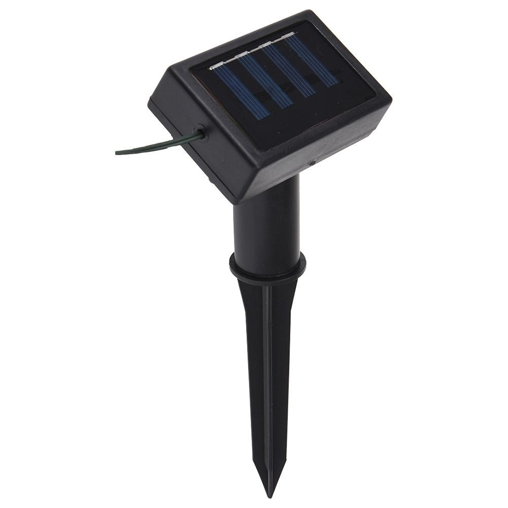 Solar-powered light string with 10 warm white LED lights
