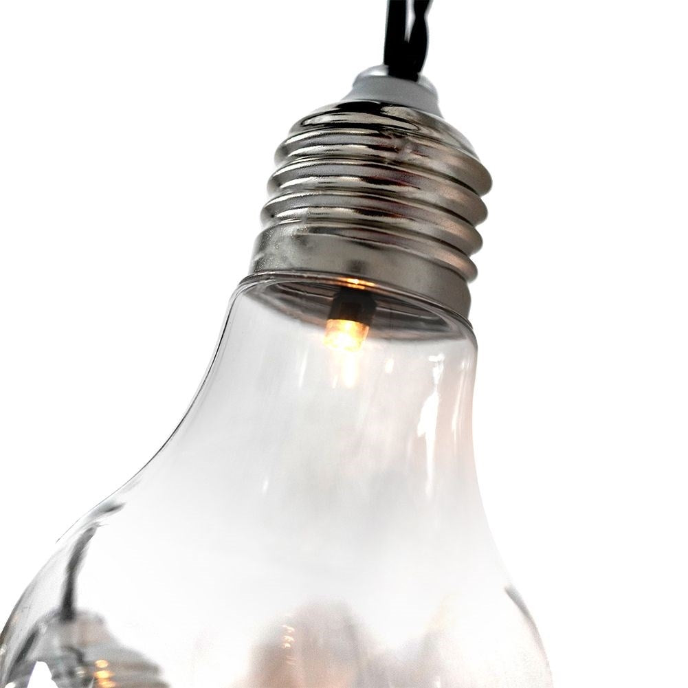 Solar-powered light string with 10 warm white LED lights