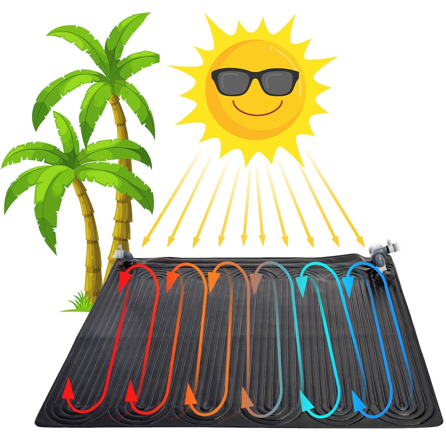 Solar water heating panel 120 x 120 cm INTEX 28685