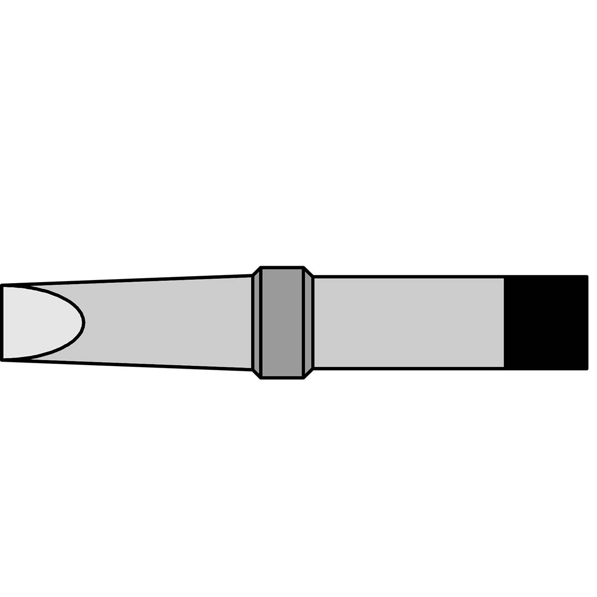 Soldering tip 1.6 x 0.7 mm 370 ˚C