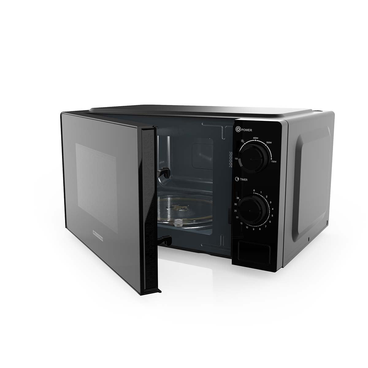Solo Microwave Oven, 700W, 20L, 5 Power Levels, Black