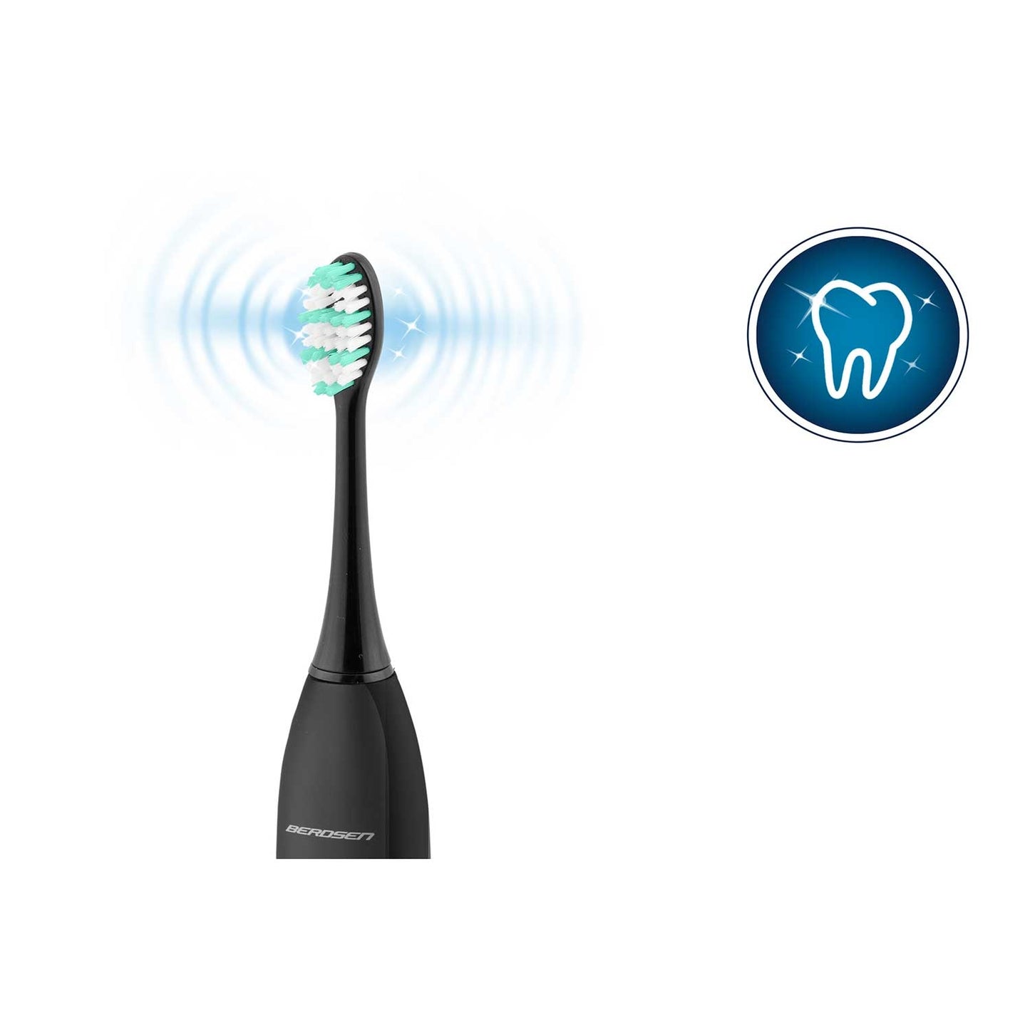 Sonic Toothbrush Set with Case, Black