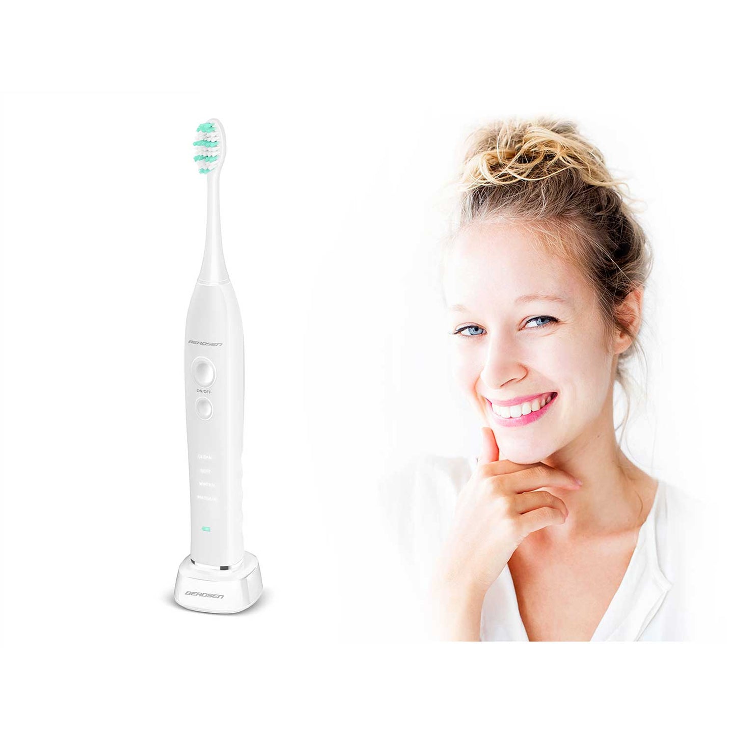 Sonic Toothbrush Set with Case, White