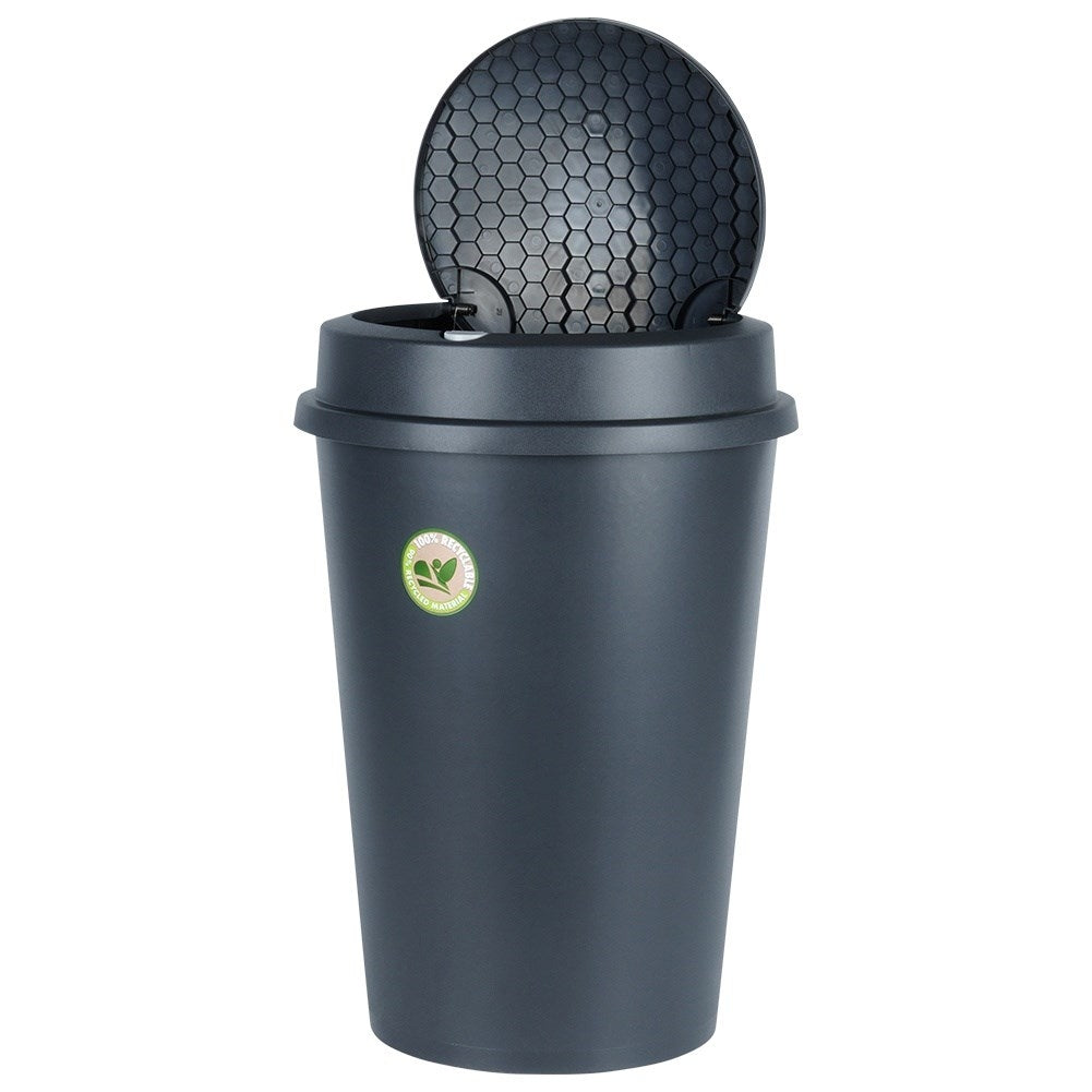 Sophink 47L in durable black plastic with double opening lid
