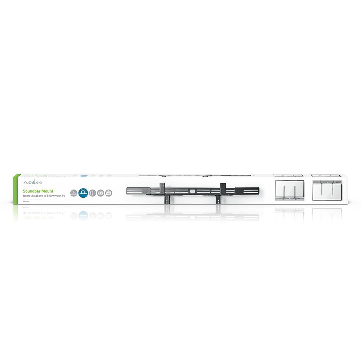 Soundbar Mount | Compatible with: Universal | Connected to the TV | 10 kg | Depth adjustment | Steel | Black