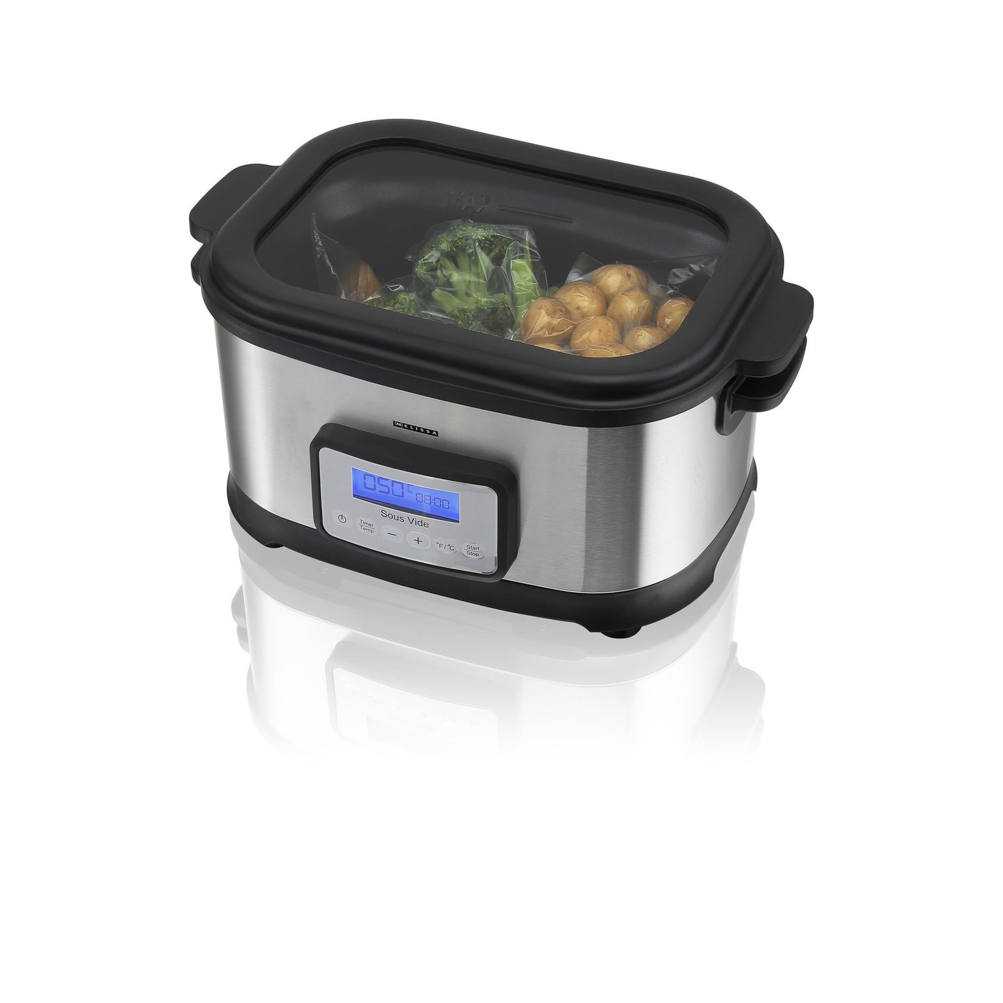 Sous Vide Cooker, 6L Capacity, 520W, Black/Stainless Steel