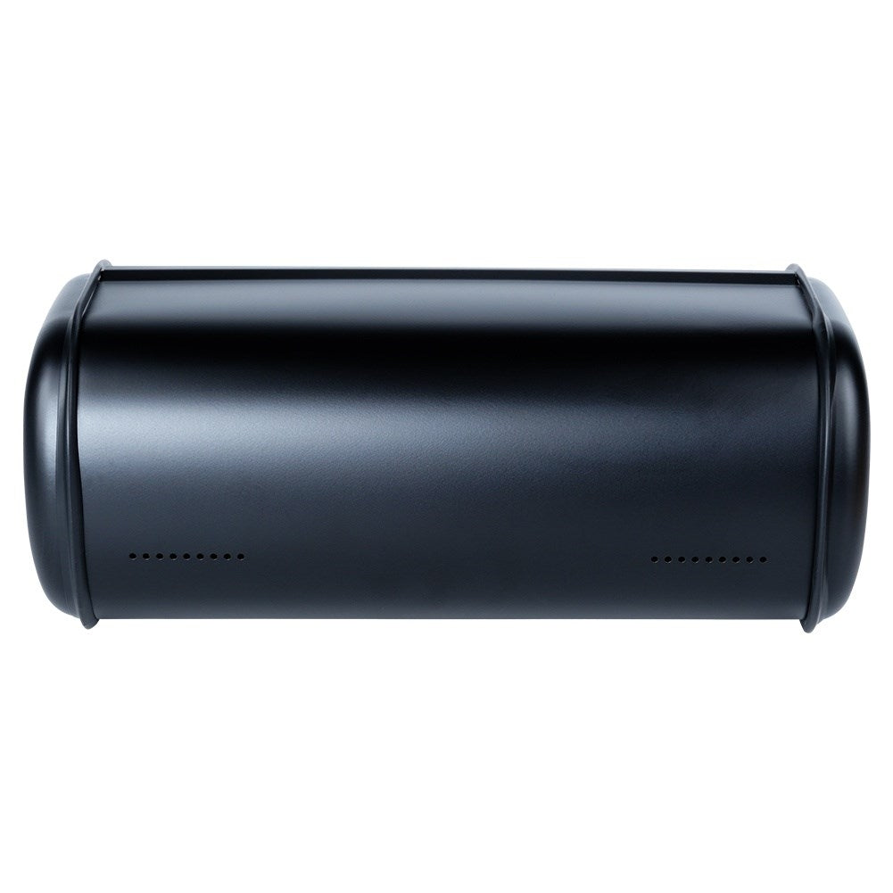 Spacious Bread Box in Black Stainless Steel