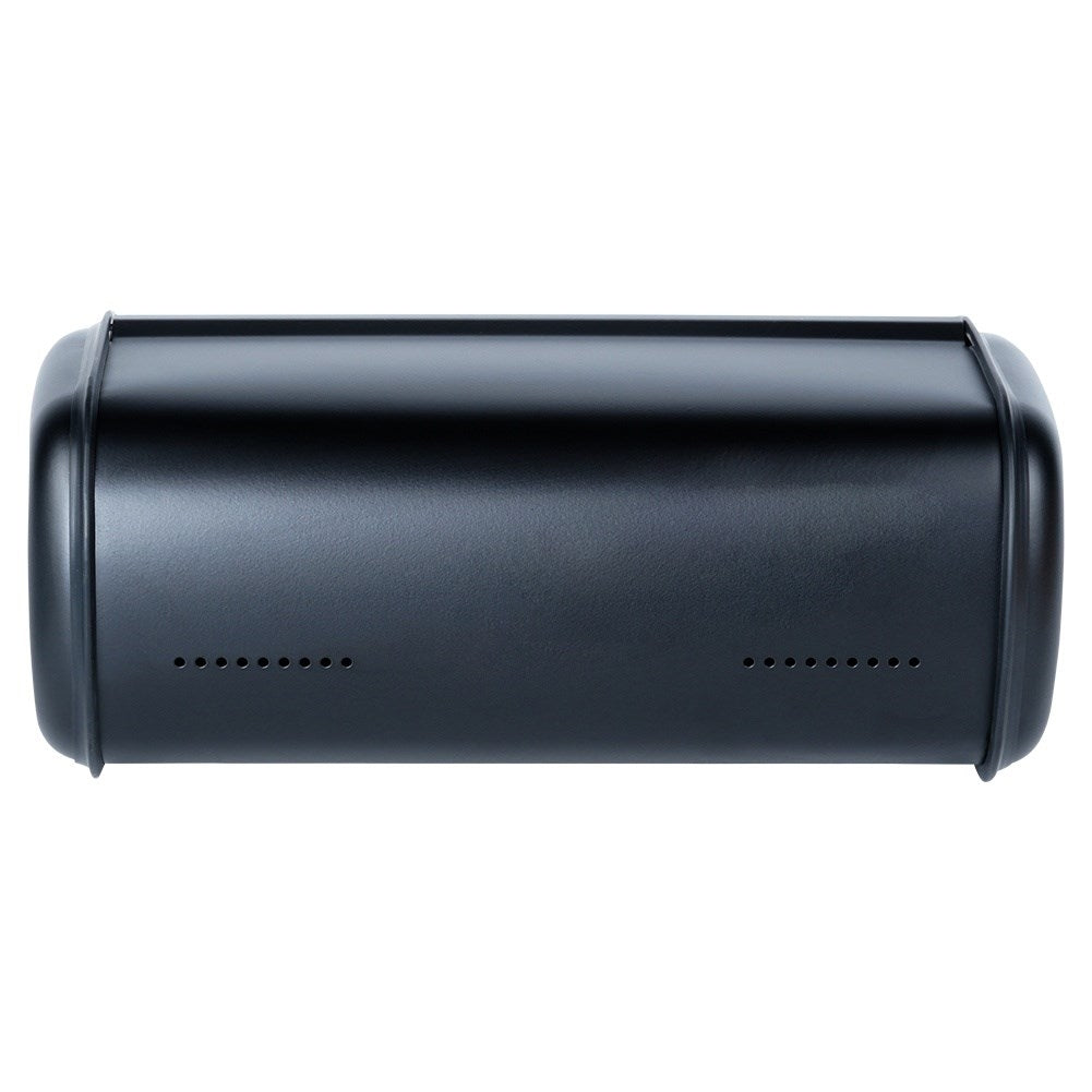 Spacious Bread Box in Elegant Black Stainless Steel