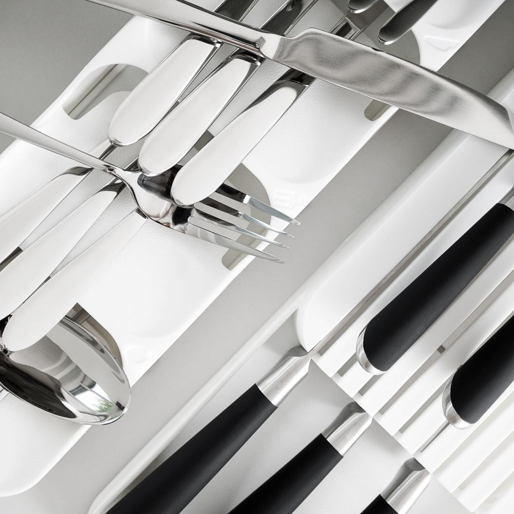 Spacious and durable cutlery box with smart design