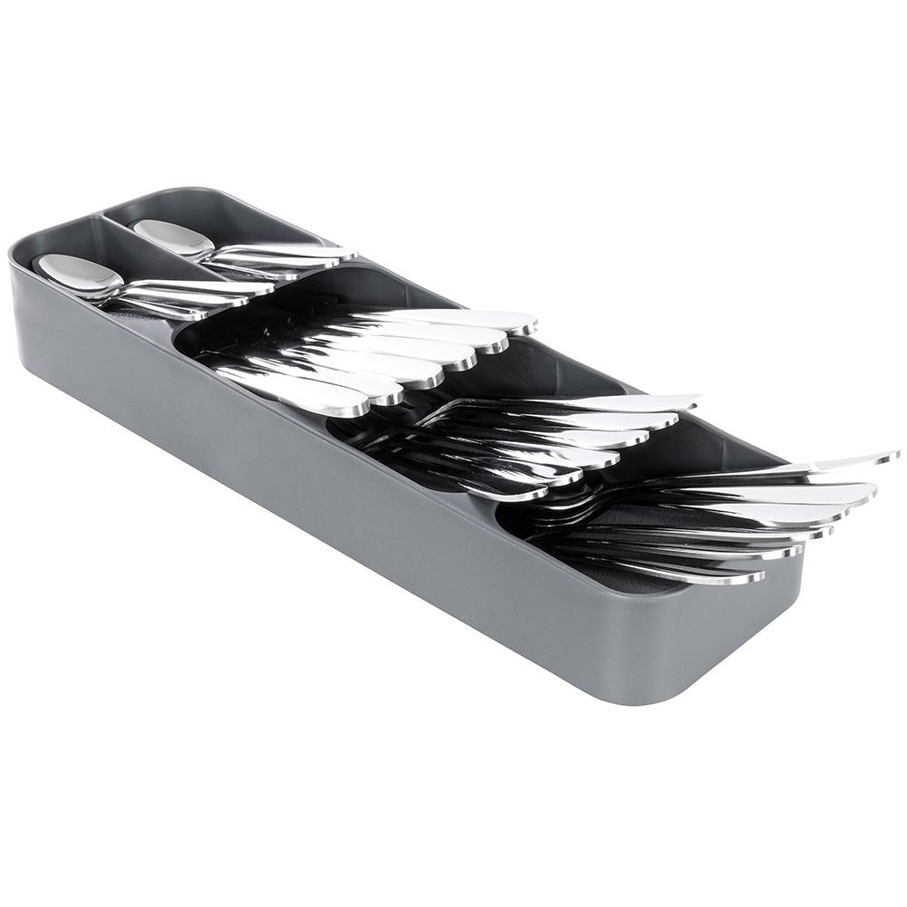 Spacious and practical cutlery box in durable material
