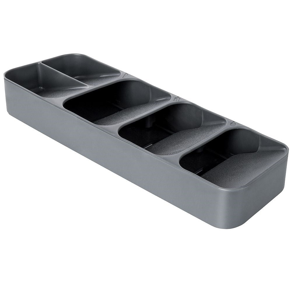 Spacious and practical cutlery box in durable material