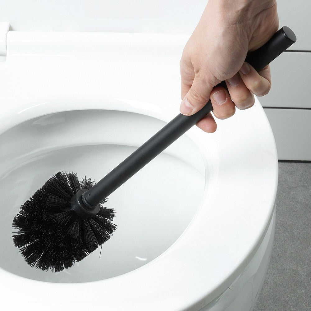 Spare brush for toilet cleaning, black, universal and convenient