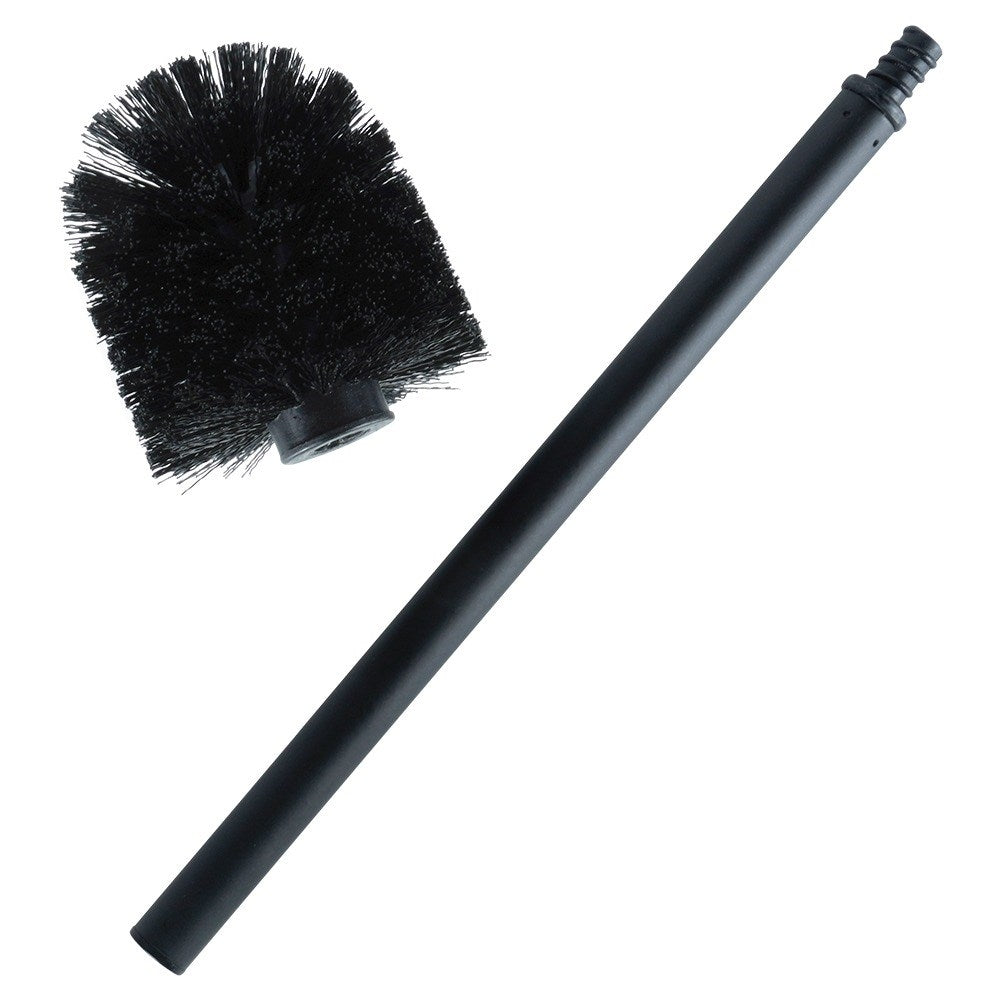 Spare brush for toilet cleaning, black, universal and convenient