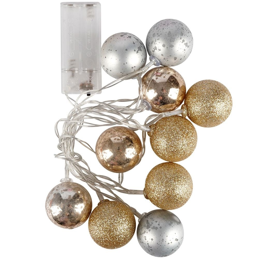 Sparkling champagne balls: matte, glittery & shiny