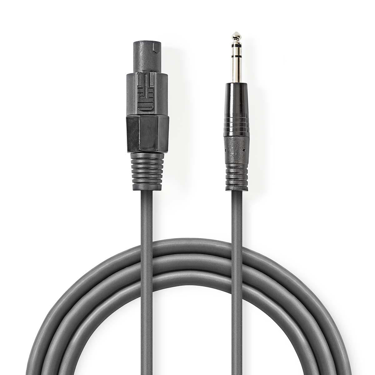 Speaker Cable, Copper, 10m, Dark Grey, PVC Coated