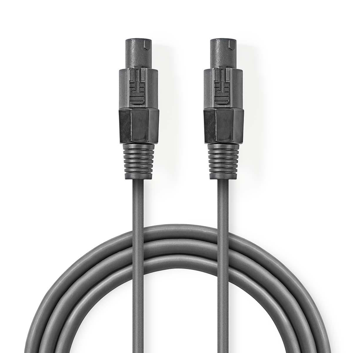 Speaker cable | 48 x 0.20 mm | Copper | 3.00 m | Round | PVC | Dark gray | Cardboard sleeve