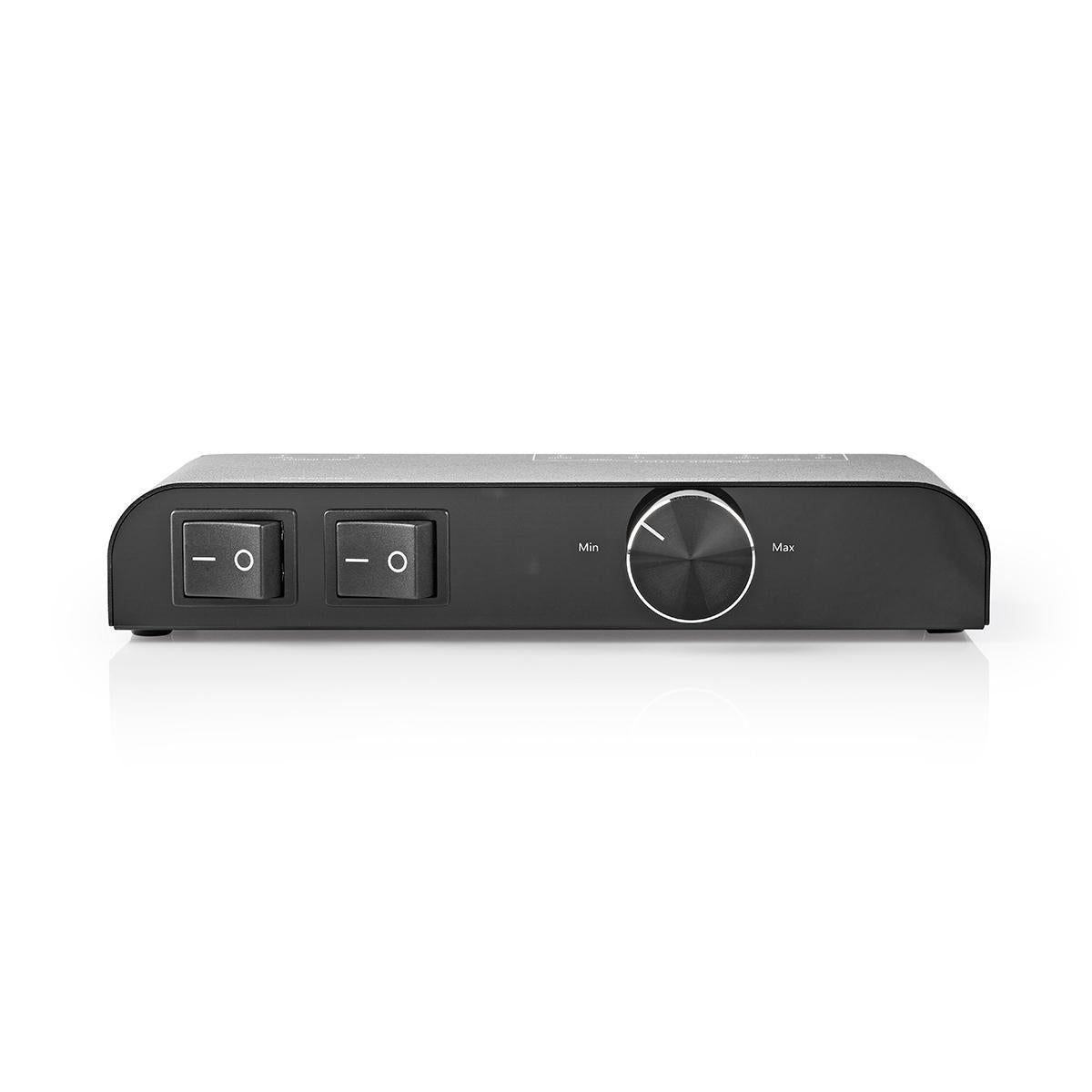 Speaker control box | 2-Port port(s) | The track | Speaker Impedance: 4-16 Ohm | Max load per Channel: 60 W | Volume Control | Aluminum | Black