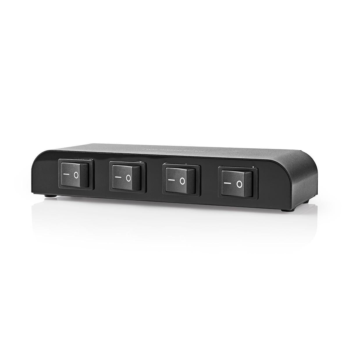 Speaker control box | 4-Port port(s) | Terminal screws | Speaker Impedance: 4-16 Ohm | Max load per Channel: 200 W | Aluminum | Black