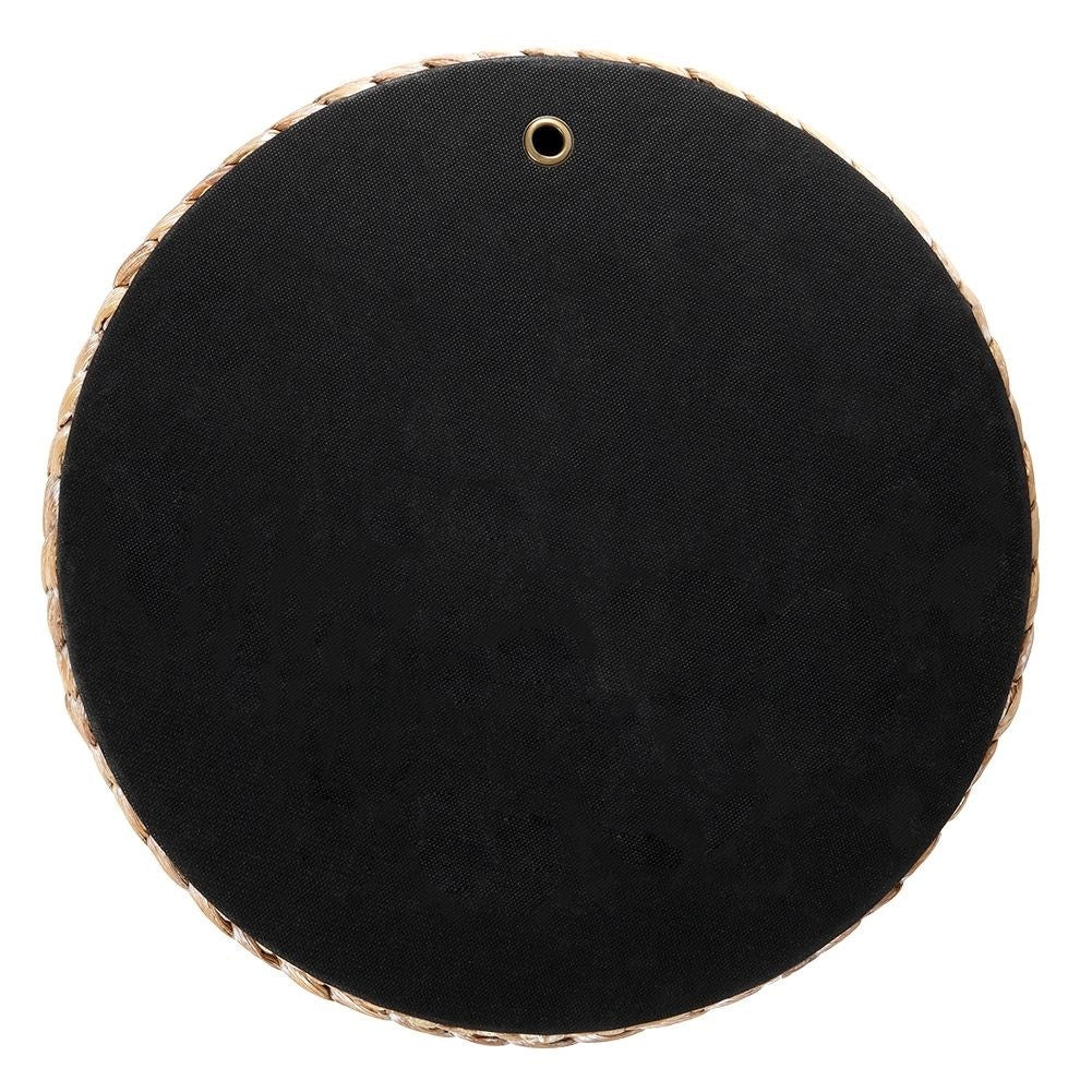 Spectacular handmade wall mirror in water hyacinth, 43 cm