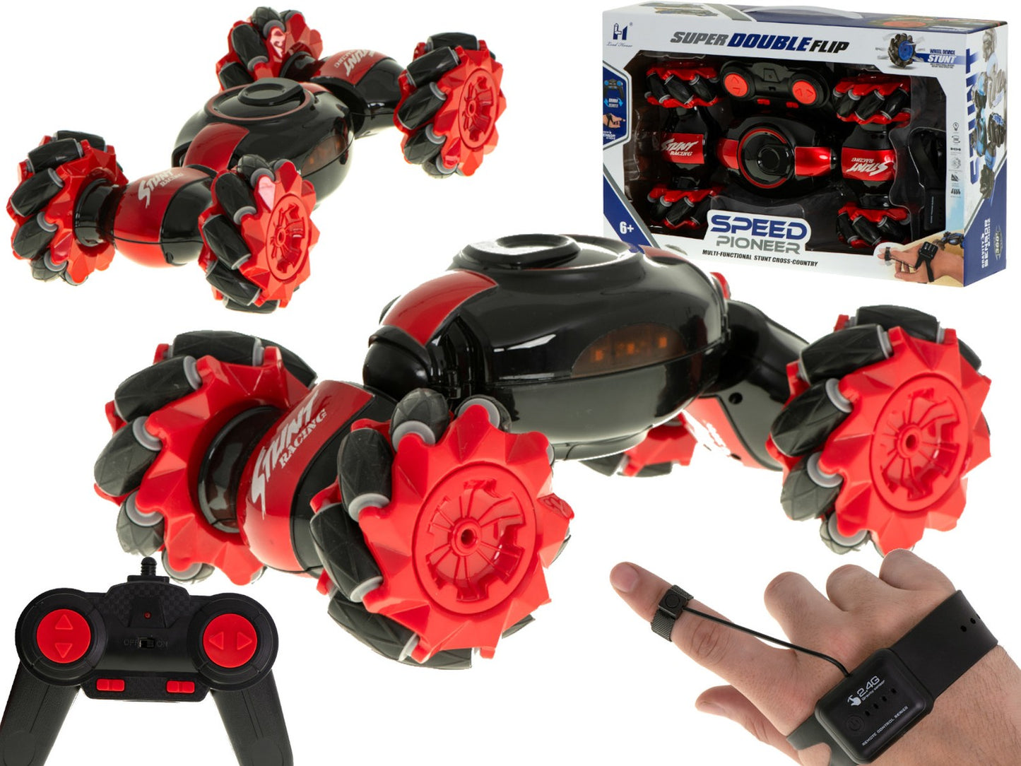 Speed Pioneer Stunt Car RC 360 red