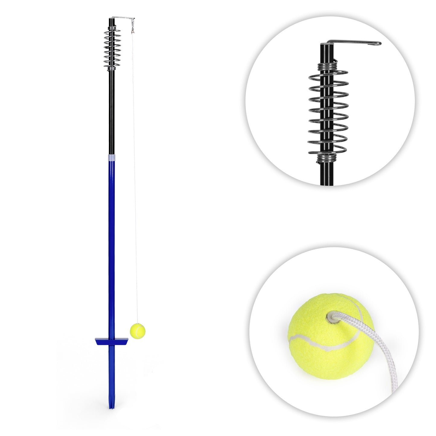 Speedball Tennis Set with Adjustable Pole and 2 Rackets